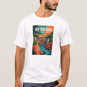 Camiseta New River Gorge National Park Watercolor Design