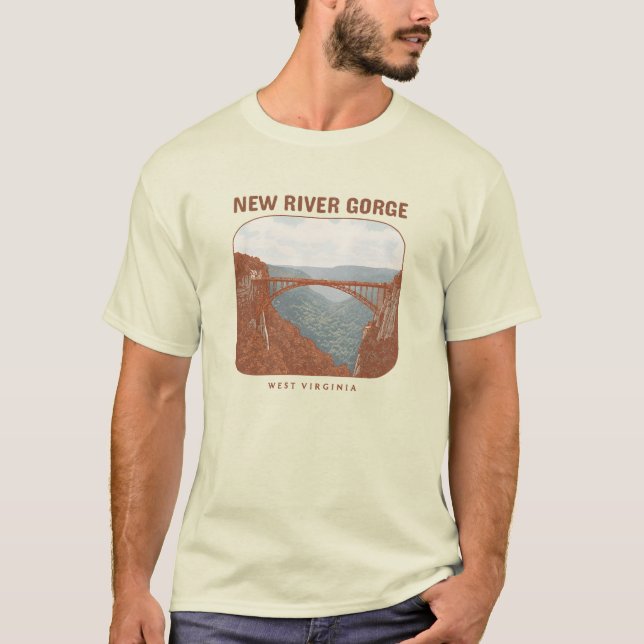 Camiseta New River Gorge (Virgínia Ocidental) (Frente)