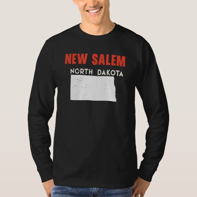 Camiseta New Salem North Dakota USA State America Travel (Frente)