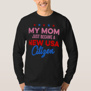 Camiseta New USA Citizen Mãe American Citizen 4 de julho
