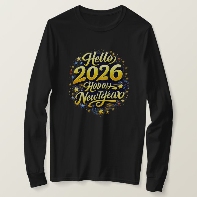 Camiseta New Year 2026 (Frente do Design)