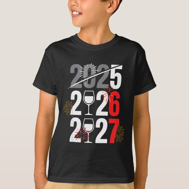Camiseta New Year 2026 67 Meme Six Seven Gen Z Alpha Slang  (Frente)