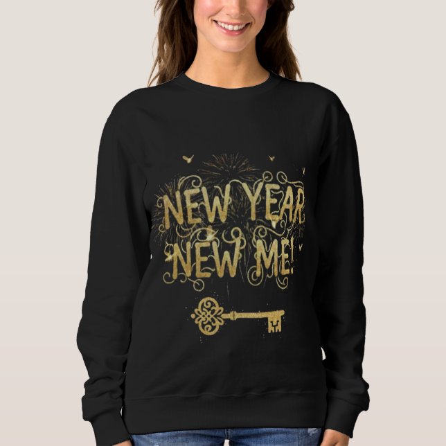Camiseta New Year New Me Golden Key (Frente)