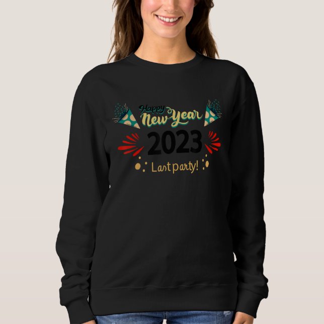 Camiseta New Years Eve Party Supplies 2023 Happy New Year 3 (Frente)