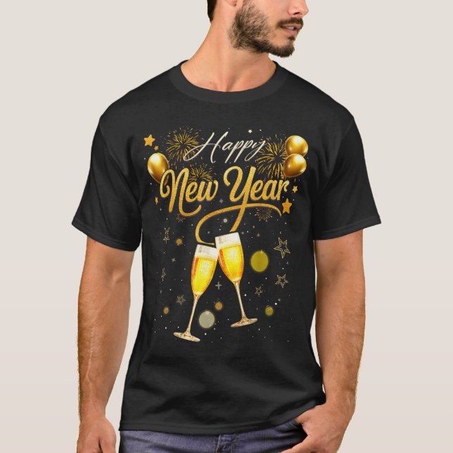 Camiseta New Years Eve Party Supplies 2026 Happy New Year F (Frente)