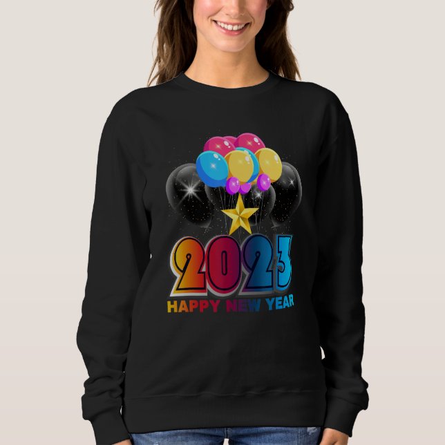 Camiseta New Years Eve Party Supplies Kids NYE 2023 Happy N (Frente)