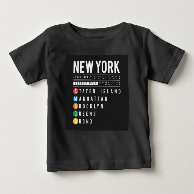 Camiseta New York 5 Boroughs (Frente)
