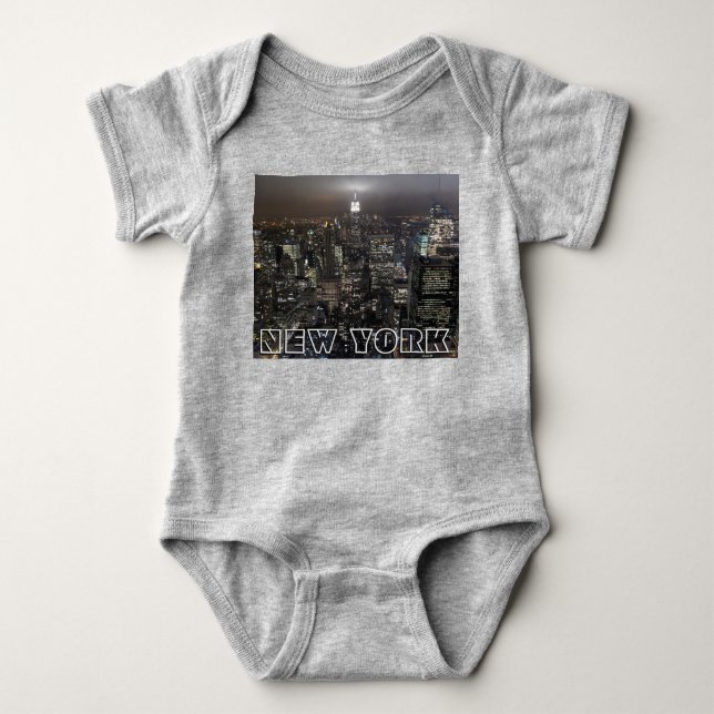 Camiseta New York Baby Creeper New York Souvenir Baby Gifts (Frente)