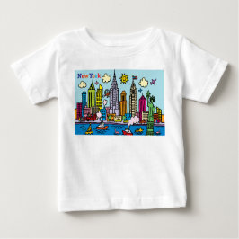Camiseta New York Cartoon Sighsee Building