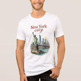 Camiseta New York City – Iconic Statue & Skyline Shirt