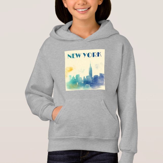 Camiseta New York City Skyline NYC Travel America Liberty (Frente)