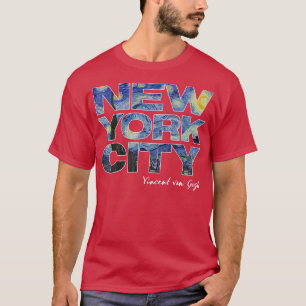 Camiseta New York City Van Gogh Starry Night Art Vincent Va
