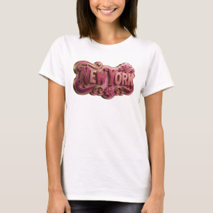 Camiseta NEW YORK em Dourado Marcante