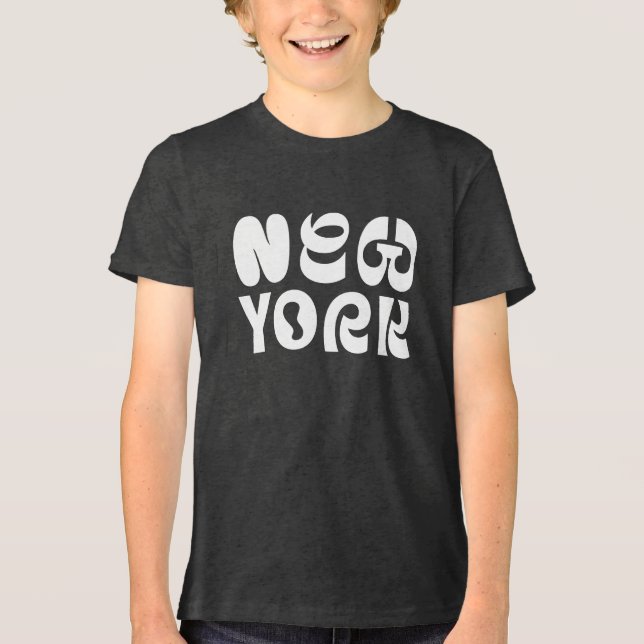 Camiseta New York fancy logo design (Frente)