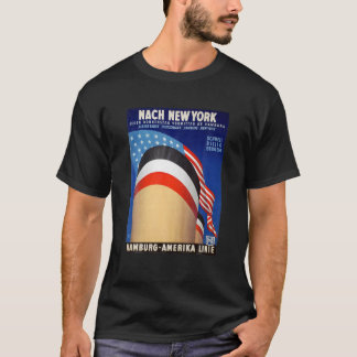 Camiseta New York Hamburg Germany America Steamship Line T