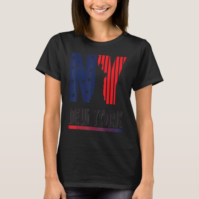 Camiseta New York Idea Legal bandeira americana (Frente)
