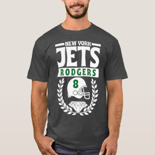 Camiseta New York Jets Aaron Rodgers 8 Helmet American