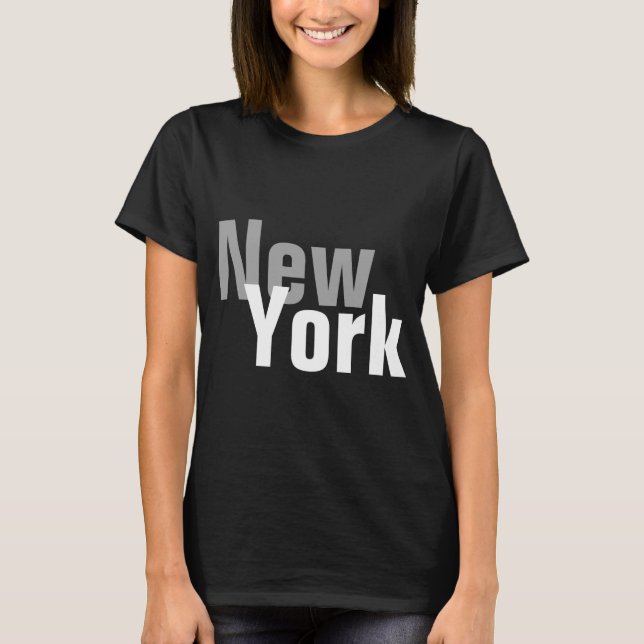 Camiseta New York Mens Basic Dark  (Frente)