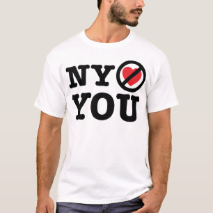 Camiseta New York não o ama paródia ny do amor de i
