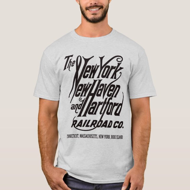 Camiseta New York, New Haven and Hartford Railroad_BLK (Frente)