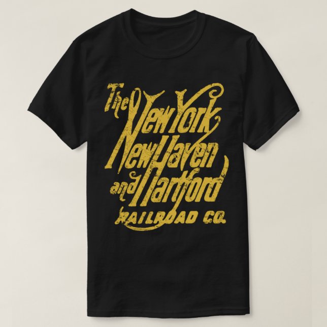 Camiseta New York New Haven e Hartford Railroad (Frente do Design)