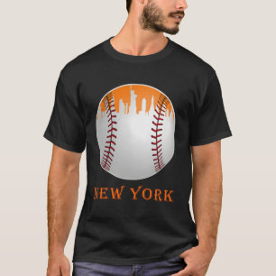 Camiseta New York Ny Skyline Baseball Reuniu-Se Em Gameday
