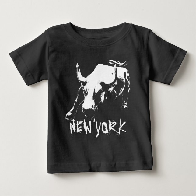 Camiseta New York Souvenir Hoodie Bull NY Shirt Souvenir (Frente)
