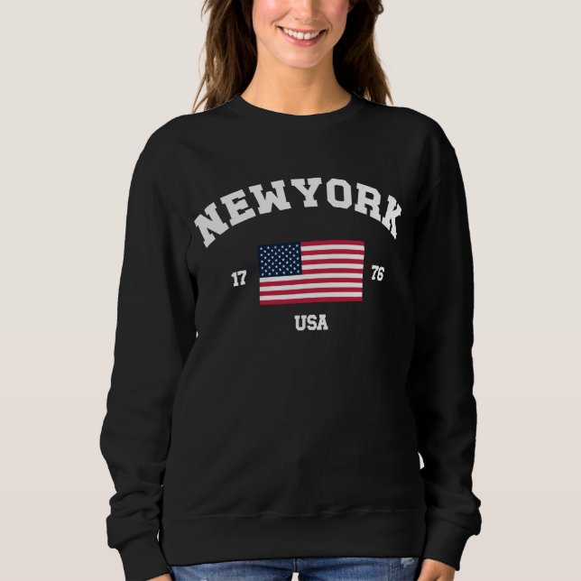 Camiseta New York USA Varsity Unisex Man Clot (Frente)