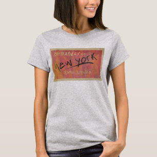 Camiseta New York Vintage retro Broadway time Square