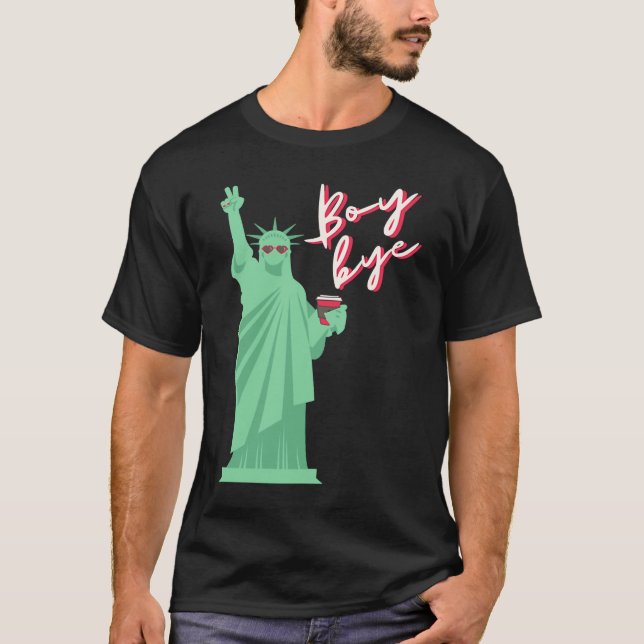 Camiseta New Yorker Boy Bye Andy Gov Legal Café (Frente)