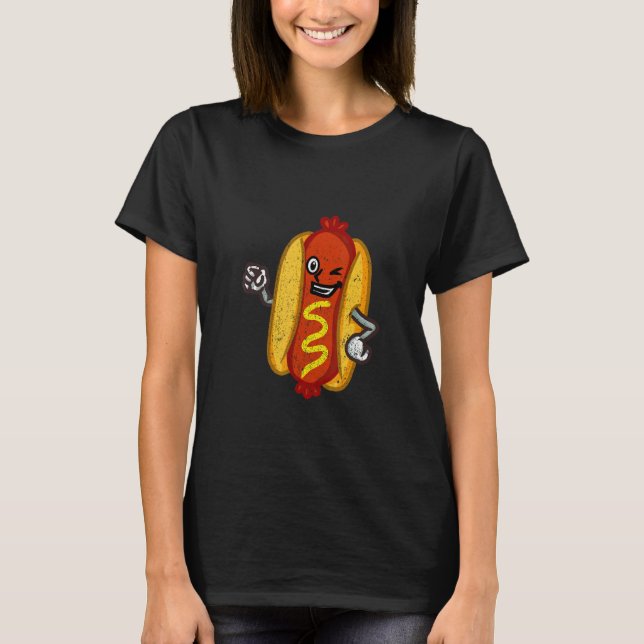 Camiseta New Yorker Hot Dog Foodie   (Frente)