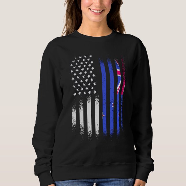 Camiseta New Zealand American Patriot Grown Country USA Fla (Frente)