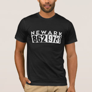 Camiseta NEWARK NJ 862 & CÓDIGO de área 973