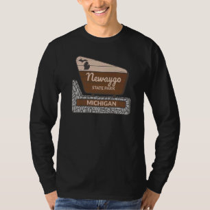 Camiseta Newaygo State Park Michigan MI Sinal de boas-vinda