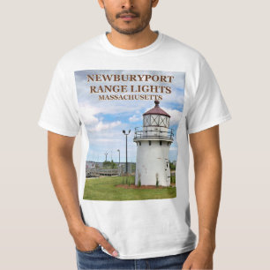 Camiseta Newburyport Harbor Range Lights, Massachusetts. Ca