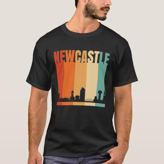 Camiseta Newcastle City Skyline (Frente)
