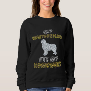 Camiseta Newfie Cute   A Minha Terra Nova Comeu A Minha Cas