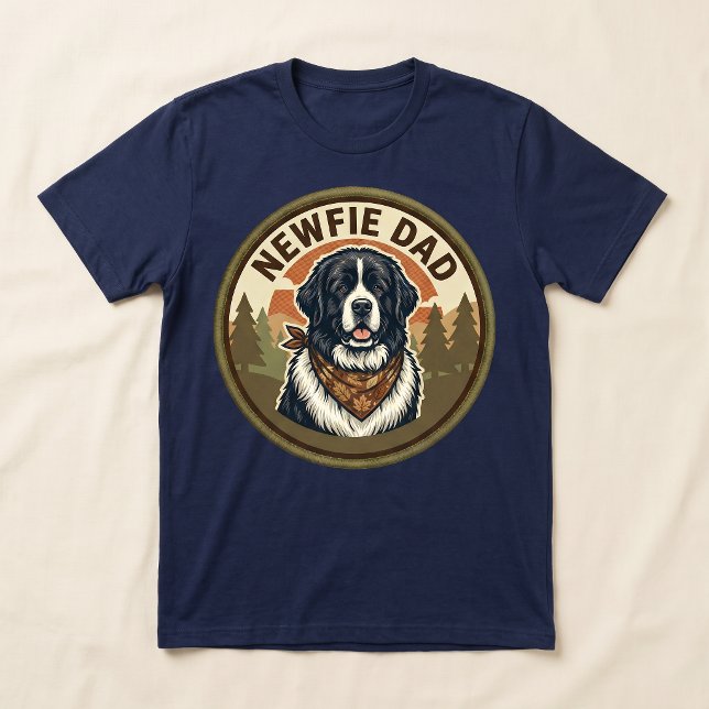 Camiseta Newfie Dad | Presente para Pai de Cachorr (Criador carregado)
