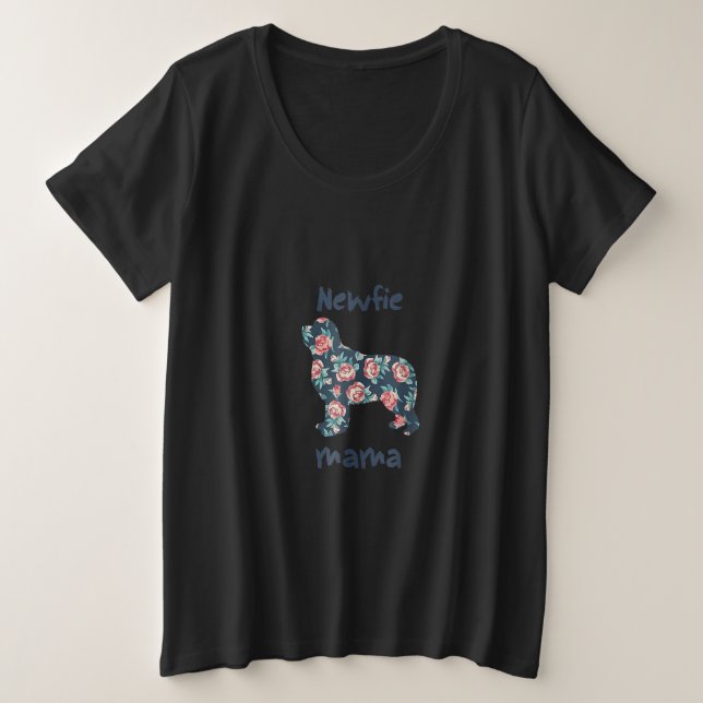 Camiseta Newfie mama | mãe de cão da Terra Nova presente (Frente do Design)