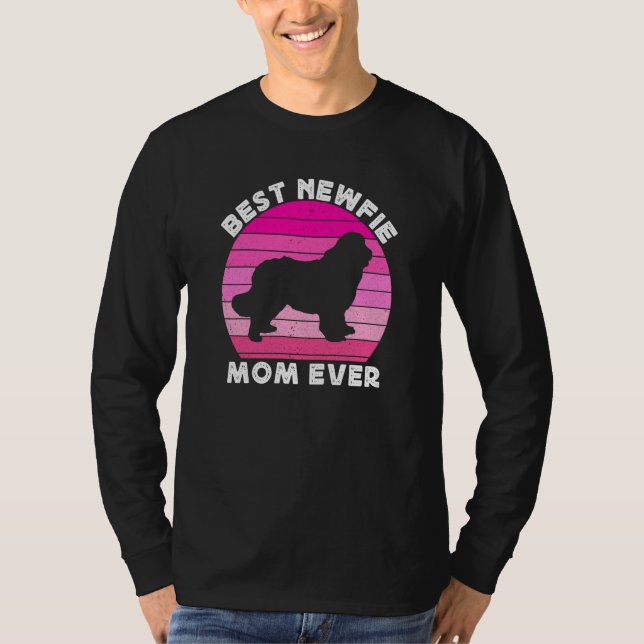 Camiseta Newfie Mama Mom For Women Newfy Newfoundland Dog M (Frente)