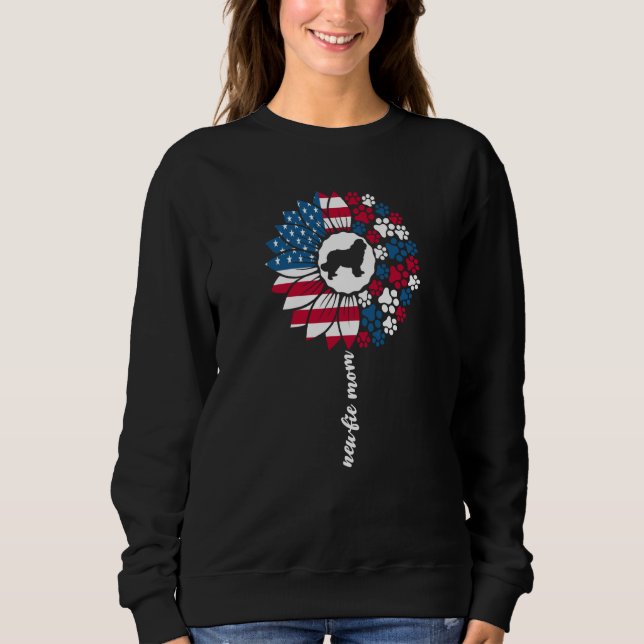 Camiseta Newfie Mom For Women Newfy Newfoundland Dog Americ (Frente)