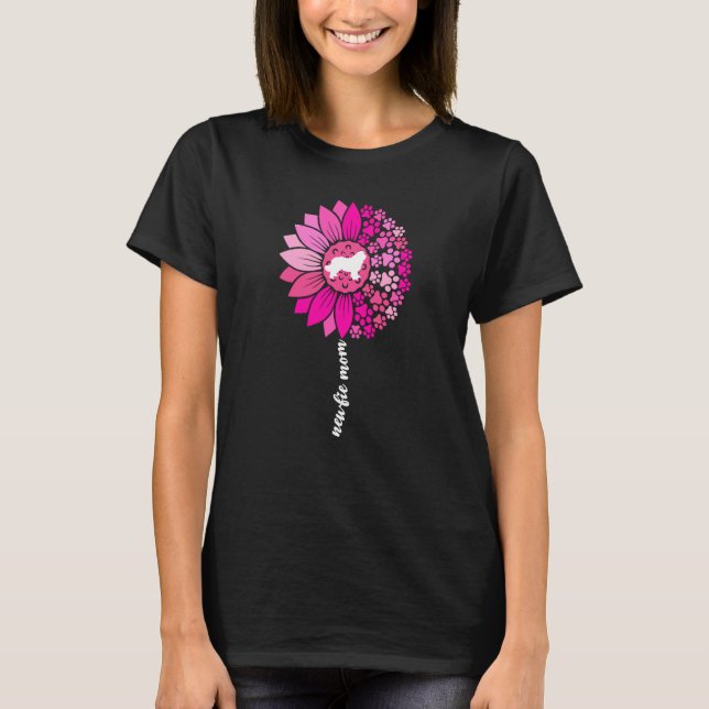 Camiseta Newfie Mom For Women Newfy Newfoundland Dog Mom Su (Frente)