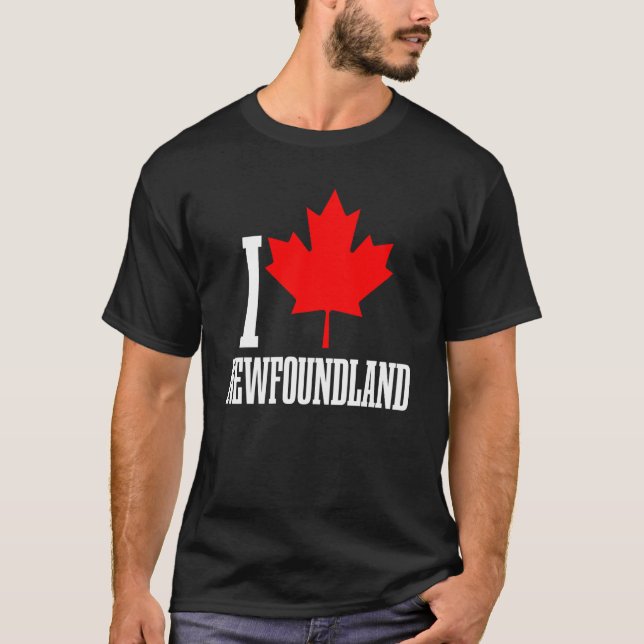 Camiseta Newfoundland Canada Maple Leaf Canadian Flag Pride (Frente)