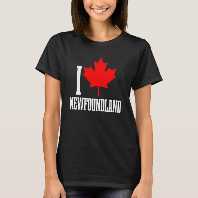 Camiseta Newfoundland Canada Maple Leaf Canadian Flag Pride (Frente)
