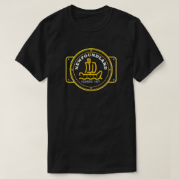 Camiseta Newfoundland fundou o gráfico de navio veleiro de