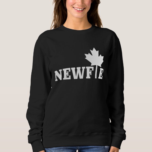 Camiseta Newfoundland Newfie Maple Leaf Canada Canadian Fla (Frente)