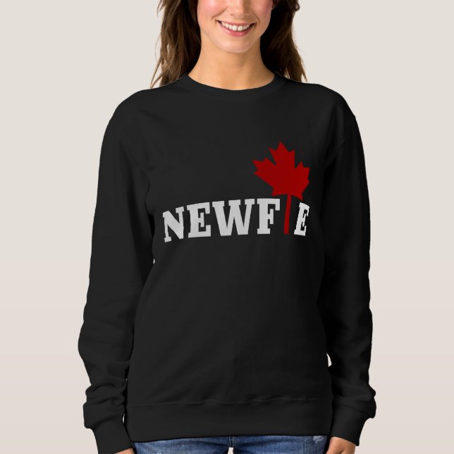 Camiseta Newfoundland Newfie Maple Leaf Canada Canadian Fla (Frente)