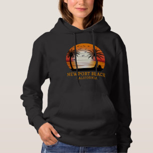 Camiseta Newport Beach California Vintage Sunset Retro Sun