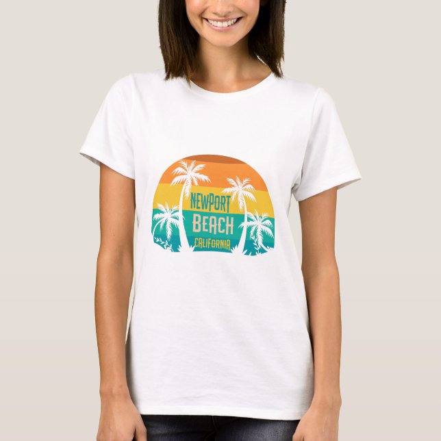 Camiseta Newport Beach Retro (Frente)