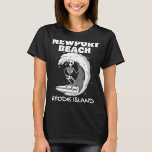 Camiseta NEWPORT BEACH RHODE ISLAND Surf Retro Wave Vintage